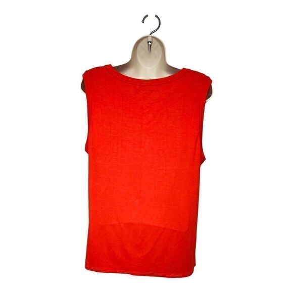 DOUBLJU CASUAL SLEEVELESS RED TOP SIZE LARGE - Picture 3 of 8